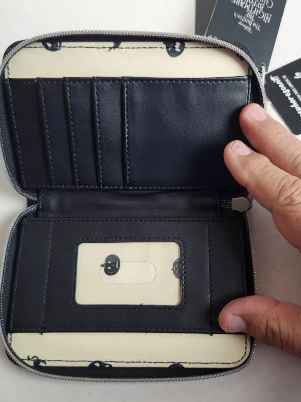 Loungefly Disney Nightmare Before Christmas Jack Sally Wallet Glow in the Dark